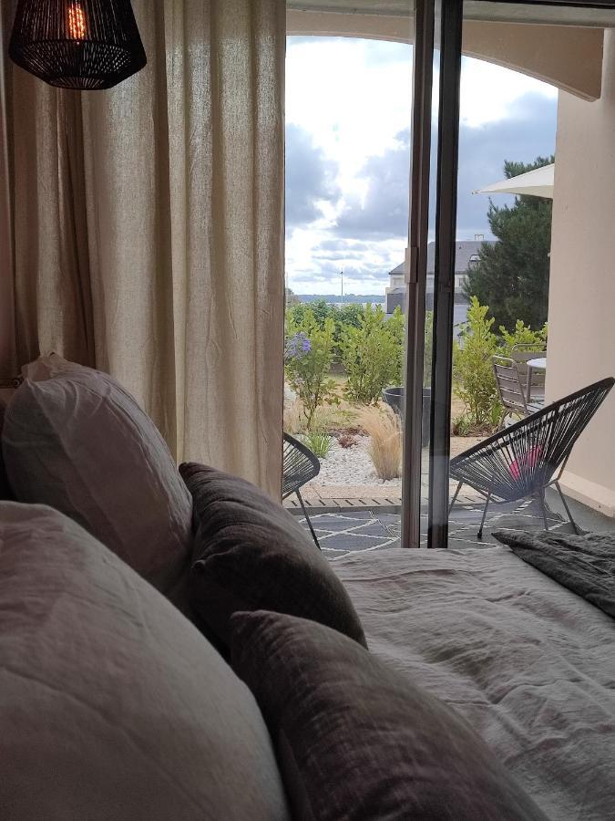 Le 3 Appartement Vue Mer Avec Jardin 100M De La Plage Et De La Thalasso Concarneau Kültér fotó